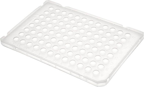 0.1ml qPCR 96 well plate, low profile, semi skirted