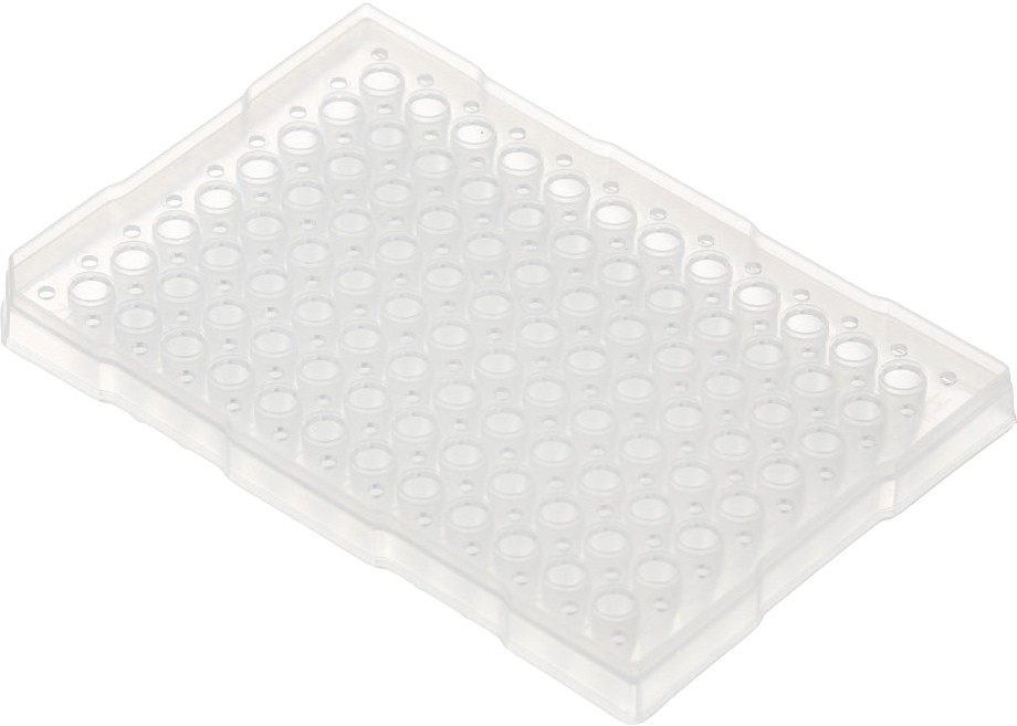 0.2ml qPCR 96 well plate, clear,  sub-semi skirted